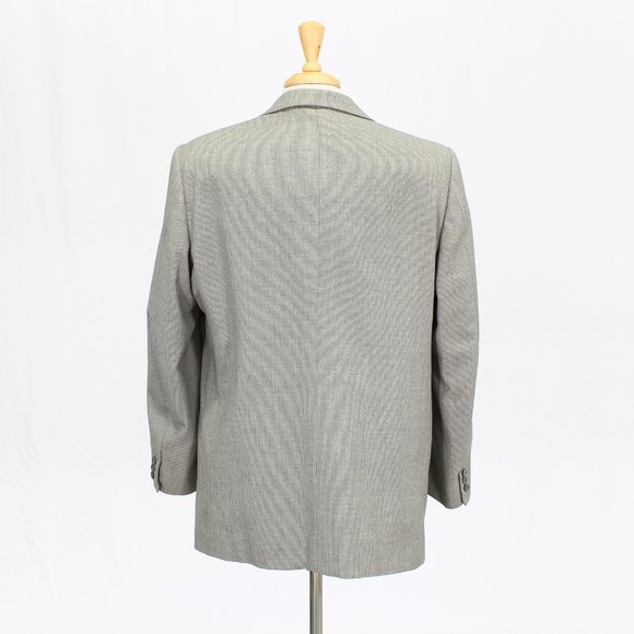 Vintage 70s Hickey Freeman 44R 38x27 Gray Wool Two Button Full Suit R181 - Picture 9 of 15